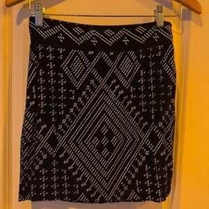 Melodia Nikaya Mini Skirt Black/Silver